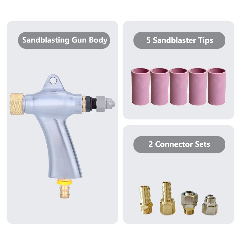 HOLDWIN Air Sandblaster Gun Blasting Gun for Sandblasting Cabinet for 990L/1200L Sand Blasting Cabinet Sandblaster Parts - Image 2
